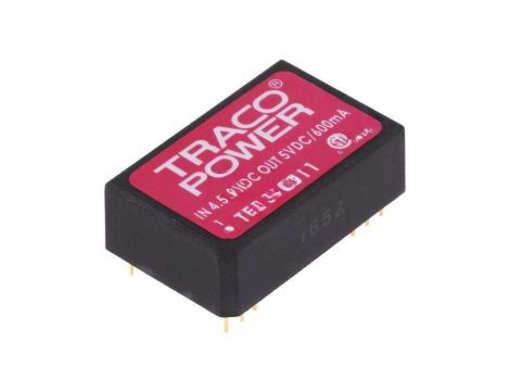 Przetwornica DC/DC, 3W, Uwej: 4,5...9VDC, Uwyj: 5VDC, Iwyj: 600mA TEL 3-0511
