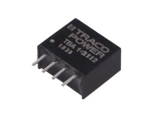 Przetwornica DC/DC, 1W, Uwej: 21,6...26,4VDC, Uwyj: 12VDC, Iwyj: 80mA TBA 1-2412