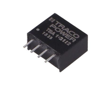 Przetwornica DC/DC, 1W, Uwej: 21,6...26,4VDC, Uwyj: 12VDC, Iwyj: 80mA TBA 1-2412