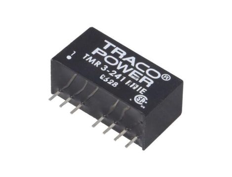 Przetwornica DC/DC, 3W, Uwej: 9...36VDC, Uwyj: 5VDC, Iwyj: 600mA, SIP8 TMR 3-2411WIE