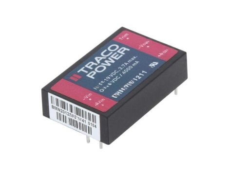 Przetwornica DC/DC, 20W, Uwej: 9...18VDC, Uwyj: 5VDC, Iwyj: 4000mA THM 20-1211