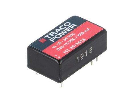Przetwornica DC/DC, 10W, Uwej: 18...36VDC, Uwyj: 15VDC, Iwyj: 666mA TEL 10-2413