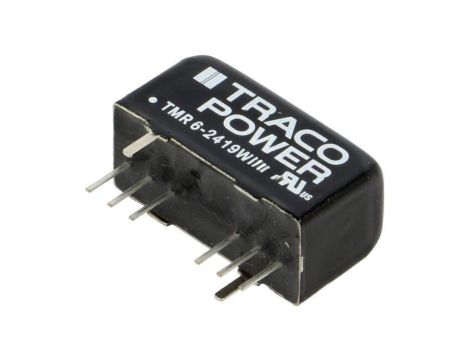 Przetwornica DC/DC, 6W, Uwej: 9...36VDC, Uwyj: 9VDC, Iwyj: 666mA, SIP8 TMR 6-2419WIR