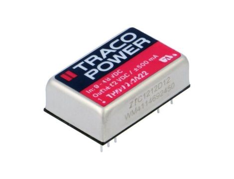 Przetwornica DC/DC, 12W, Uwej: 9...18VDC, Uwyj: 12VDC, Uwyj2: -12VDC THD 12-1222