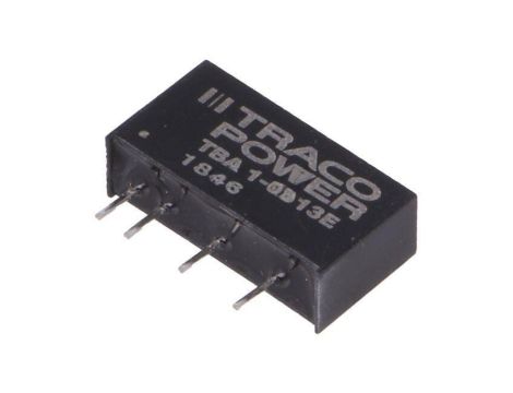 Przetwornica DC/DC, 1W, Uwej: 4,5...5,5VDC, Uwyj: 15VDC, Iwyj: 66mA TBA 1-0513E