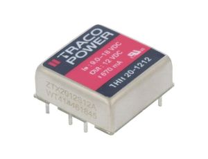 Przetwornica DC/DC, 20W, Uwej: 9...18VDC, Uwyj: 12VDC, Iwyj: 1670mA THN 20-1212