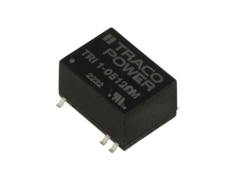 Przetwornica DC/DC, 1W, Uwej: 4,5...5,5VDC, Uwyj: 12VDC, Iwyj: 84mA TRI 1-0512SM