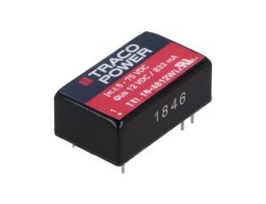 Przetwornica DC/DC, 10W, Uwej: 18...75VDC, Uwyj: 12VDC, Iwyj: 833mA TEL 10-4812WI