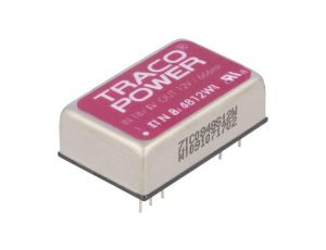 Przetwornica DC/DC, 8W, Uwej: 18...75VDC, Uwyj: 12VDC, Iwyj: 666mA TEN 8-4812WI