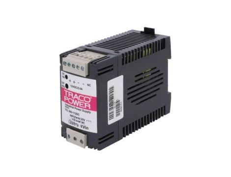 Przetwornica DC/DC, 60W, Uwej: 18...75VDC, Uwyj: 12VDC, Iwyj: 5A TCL 060-112 DC