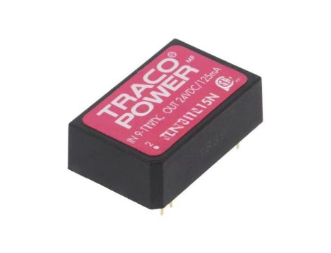 Przetwornica DC/DC, 3W, Uwej: 9...18VDC, Uwyj: 24VDC, Iwyj: 125mA TEN 3-1215N