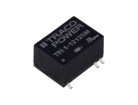 Przetwornica DC/DC, 1W, Uwej: 10,8...13,2VDC, Uwyj: 12VDC, Iwyj: 84mA TRI 1-1212SM