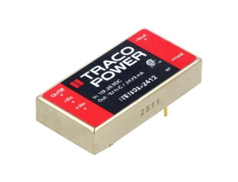 Przetwornica DC/DC, 20W, Uwej: 18...36VDC, Uwyj: 12VDC, Iwyj: 1670mA TEN 20-2412