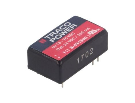 Przetwornica DC/DC, 8W, Uwej: 18...75VDC, Uwyj: 24VDC, Iwyj: 335mA TEL 8-4815WI