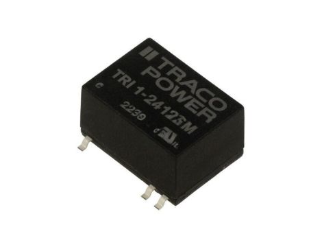 Przetwornica DC/DC, 1W, Uwej: 21,6...26,4VDC, Uwyj: 12VDC, Iwyj: 84mA TRI 1-2412SM