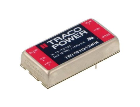Przetwornica DC/DC, 20W, Uwej: 18...75VDC, Uwyj: 12VDC, Iwyj: 1670mA TEN 20-4812WIN