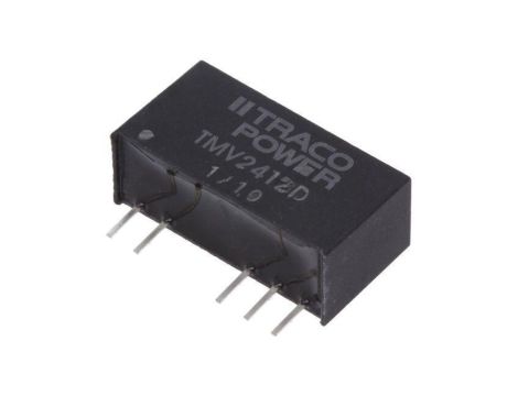 Przetwornica DC/DC, 1W, Uwej: 21,6...26,4VDC, Uwyj: 12VDC, Iwyj: 40mA TMV 2412D