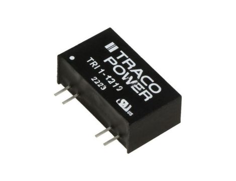 Przetwornica DC/DC, 1W, Uwej: 10,8...13,2VDC, Uwyj: 12VDC, Iwyj: 84mA TRI 1-1212