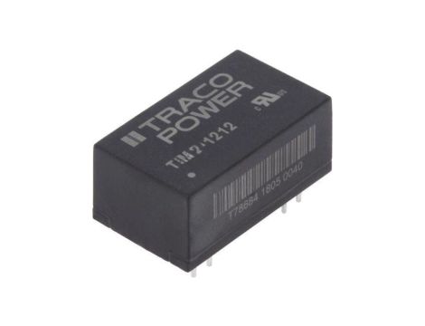 Przetwornica DC/DC, 2W, Uwej: 9...18VDC, Uwyj: 12VDC, Iwyj: 167mA TIM 2-1212
