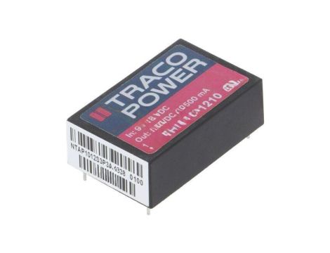 Przetwornica DC/DC, 10W, Uwej: 9...18VDC, Uwyj: 3,3VDC, Iwyj: 2500mA THM 10-1210