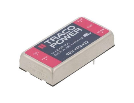 Przetwornica DC/DC, 15W, Uwej: 18...36VDC, Uwyj: 12VDC, Uwyj2: -12VDC TEN 15-2422