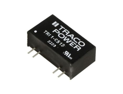 Przetwornica DC/DC, 1W, Uwej: 4,5...5,5VDC, Uwyj: 12VDC, Iwyj: 84mA TRI 1-0512