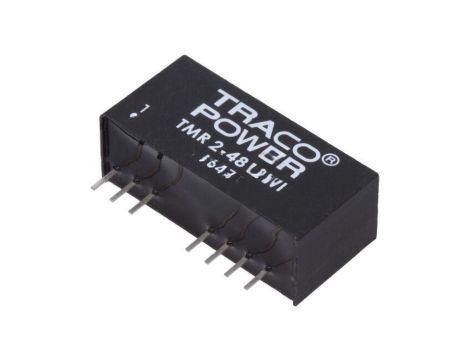 Przetwornica DC/DC, 2W, Uwej: 18...75VDC, Uwyj: 12VDC, Iwyj: 165mA TMR 2-4812WI