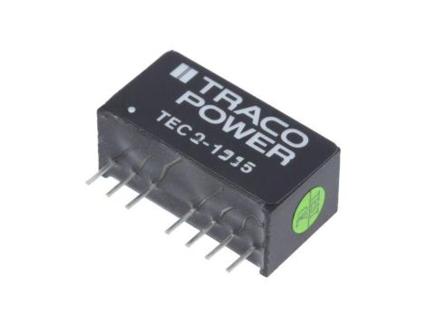 Przetwornica DC/DC, 2W, Uwej: 9...18VDC, Uwyj: 24VDC, Iwyj: 83mA, SIP8 TEC 2-1215
