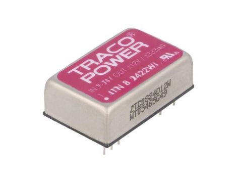 Przetwornica DC/DC, 8W, Uwej: 9...36VDC, Uwyj: 12VDC, Uwyj2: -12VDC TEN 8-2422WI