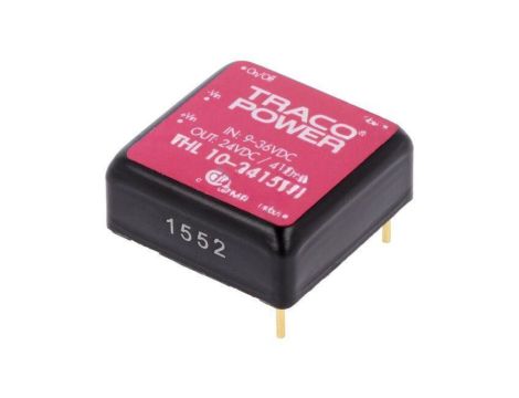 Przetwornica DC/DC, 10W, Uwej: 9...36VDC, Uwyj: 24VDC, Iwyj: 410mA THL 10-2415WI