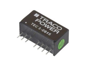 Przetwornica DC/DC, 3W, Uwej: 4,5...13,2VDC, Uwyj: 24VDC, Iwyj: 125mA TEC 3-0915