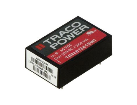Przetwornica DC/DC, 6W, Uwej: 9...36VDC, Uwyj: 24VDC, Iwyj: 250mA THM 6-2415WI