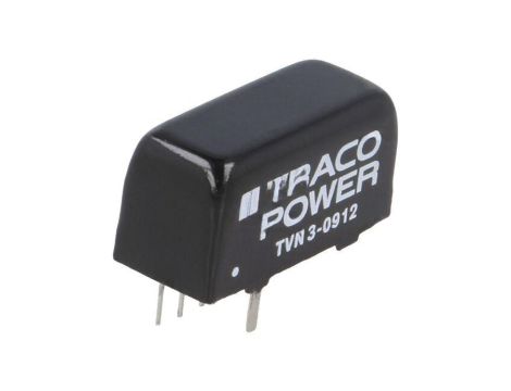 Przetwornica DC/DC, 3W, Uwej: 4,5...13,2VDC, Uwyj: 12VDC, Iwyj: 250mA TVN 3-0912