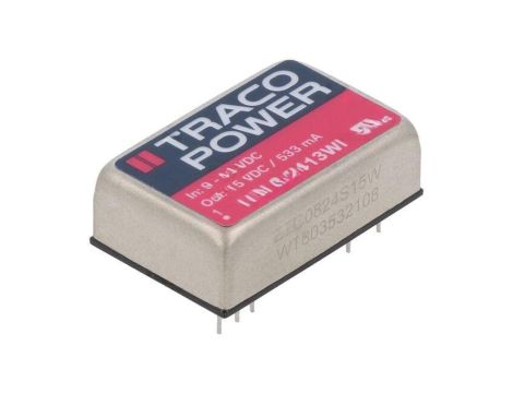 Przetwornica DC/DC, 8W, Uwej: 9...36VDC, Uwyj: 15VDC, Iwyj: 533mA TEN 8-2413WI