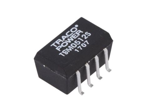 Przetwornica DC/DC, 1W, Uwej: 4,5...5,5VDC, Uwyj: 12VDC, Iwyj: 80mA TSM 0512S