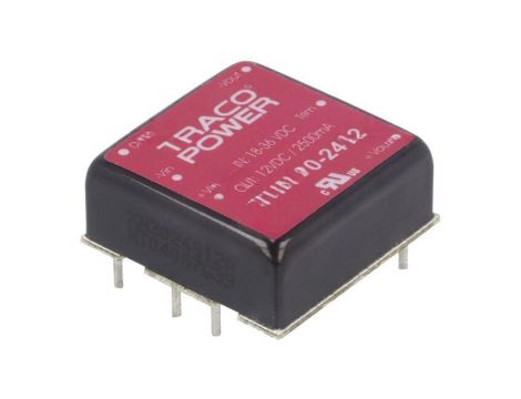 Przetwornica DC/DC, 30W, Uwej: 18...36VDC, Uwyj: 12VDC, Iwyj: 2500mA THN 30-2412