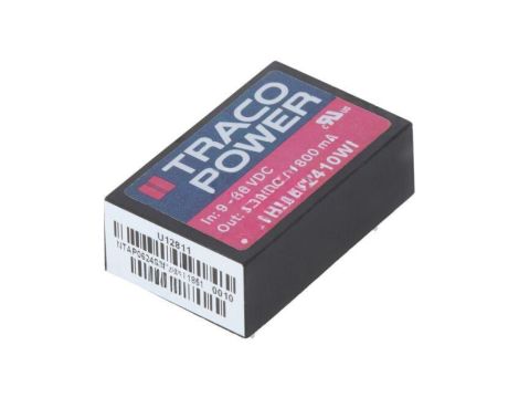 Przetwornica DC/DC, 6W, Uwej: 9...36VDC, Uwyj: 3,3VDC, Iwyj: 1800mA THM 6-2410WI