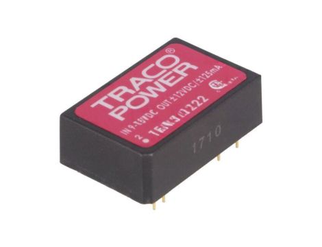 Przetwornica DC/DC, 3W, Uwej: 9...18VDC, Uwyj: 12VDC, Uwyj2: -12VDC TEN 3-1222