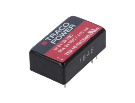 Przetwornica DC/DC, 10W, Uwej: 9...36VDC, Uwyj: 24VDC, Iwyj: 416mA TEL 10-2415WI