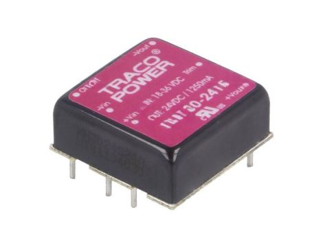 Przetwornica DC/DC, 30W, Uwej: 18...36VDC, Uwyj: 24VDC, Iwyj: 1250mA THN 30-2415