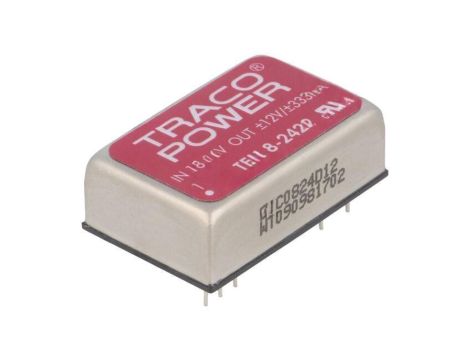Przetwornica DC/DC, 8W, Uwej: 18...36VDC, Uwyj: 12VDC, Uwyj2: -12VDC TEN 8-2422