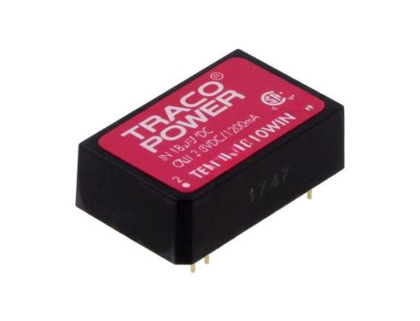 Przetwornica DC/DC, 6W, Uwej: 18...75VDC, Uwyj: 3,3VDC, Iwyj: 1200mA TEN 6-4810WIN