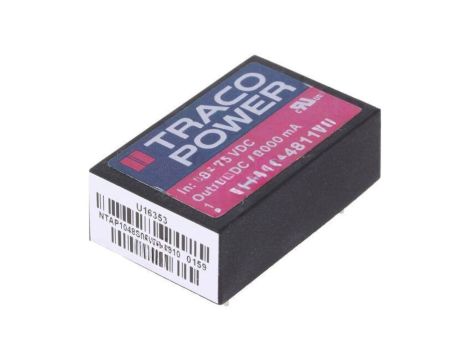 Przetwornica DC/DC, 10W, Uwej: 18...75VDC, Uwyj: 5VDC, Iwyj: 2000mA THM 10-4811WI