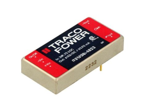 Przetwornica DC/DC, 20W, Uwej: 36...75VDC, Uwyj: 15VDC, Uwyj2: -15VDC TEN 20-4823