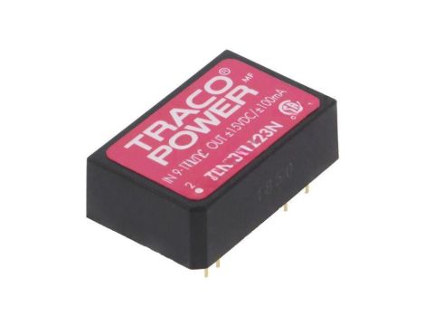 Przetwornica DC/DC, 3W, Uwej: 9...18VDC, Uwyj: 15VDC, Uwyj2: -15VDC TEN 3-1223N