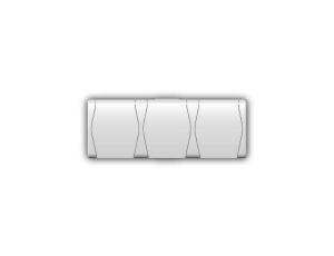 Hermes2 Gniazdo hermetyczne potrójne z/u 16A SCHUKO IP44 z klapką białe 1026-00