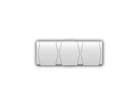 Hermes2 Gniazdo hermetyczne potrójne z/u 16A SCHUKO IP44 z klapką białe 1026-00