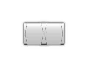 Hermes2 Gniazdo hermetyczne podwójne z/u 16A SCHUKO IP44 z klapką białe 1025-00