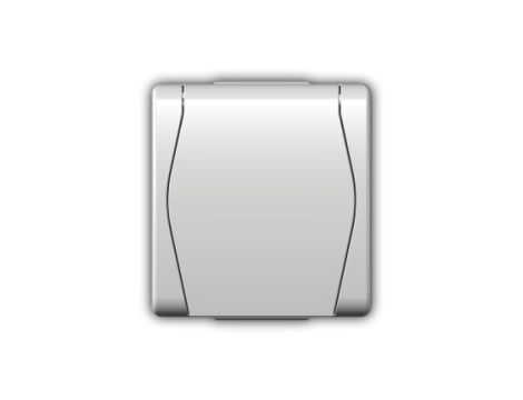 Hermes2 Gniazdo hermetyczne pojedyncze z/u 16A SCHUKO IP44 z klapką biale 1024-00