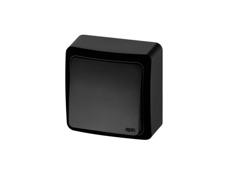 BERG Łącznik natynkowy krzyżowy CZARNY IP 20 3715-09